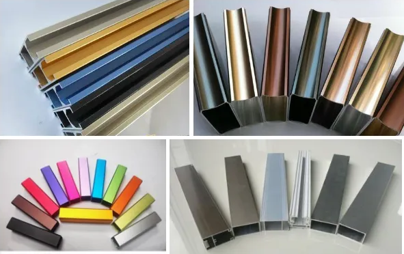 工业铝合金型材表面处理后的颜色